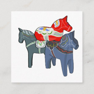 Dala Horses Enclosure Card