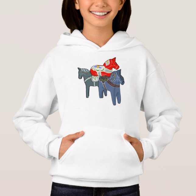 Dala Horses Hoodie (Front)