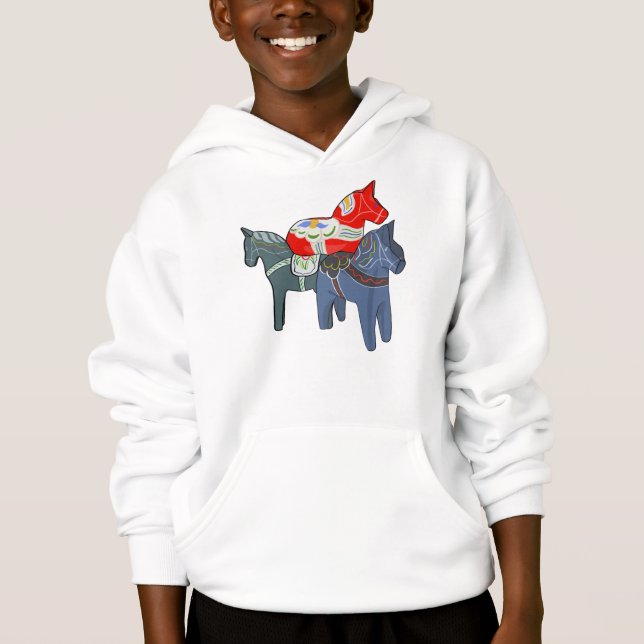 Dala Horses Hoodie (Front)
