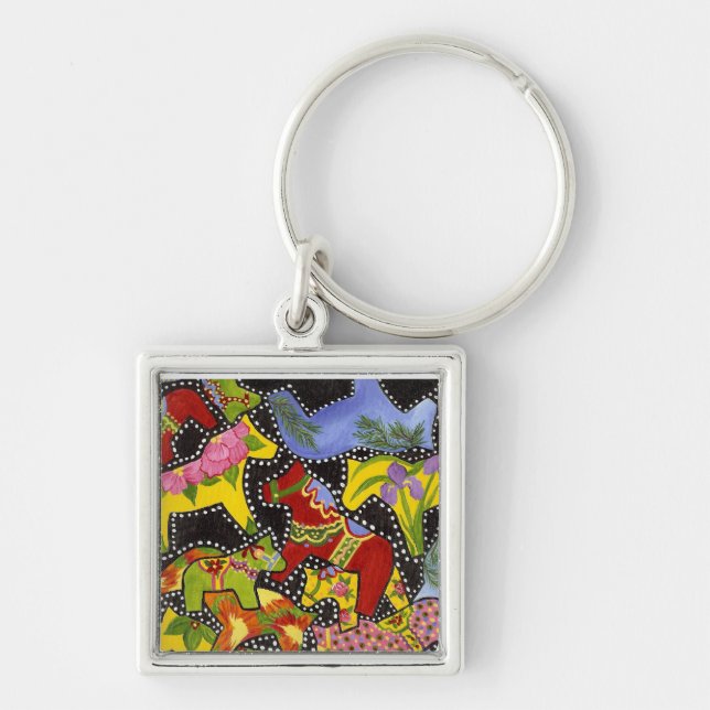 Dala Horses Key chain (Front)