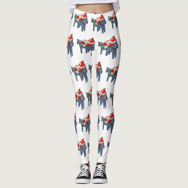 Dala Horses Leggings (Front)