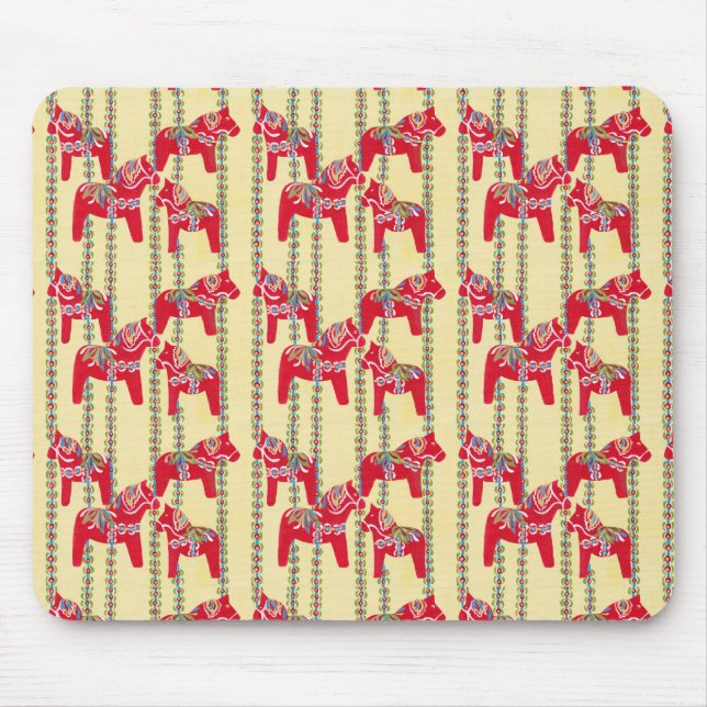 Dala Horses Mouse Pad (Front)