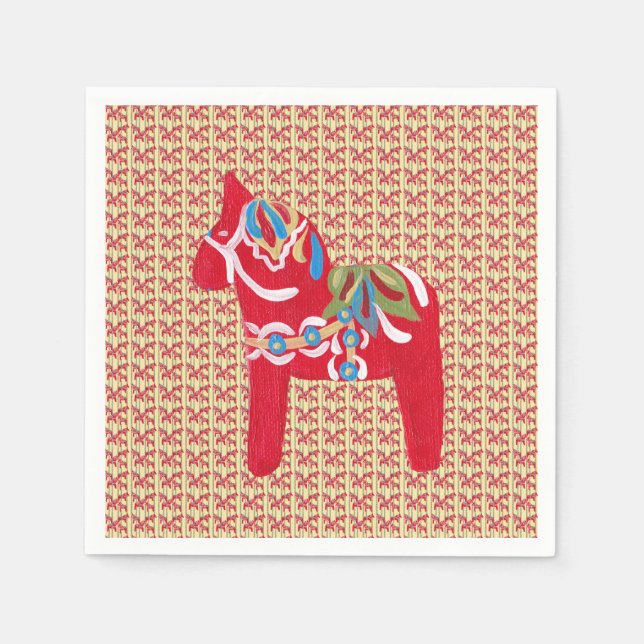 Dala Horses Napkins (Front)