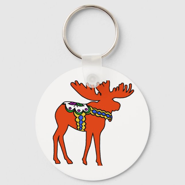 Dala Moose Keychain (Front)