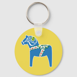 Dalahäst | Dala horse blue Keychain