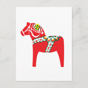 Dalahäst Dala horse Postcard