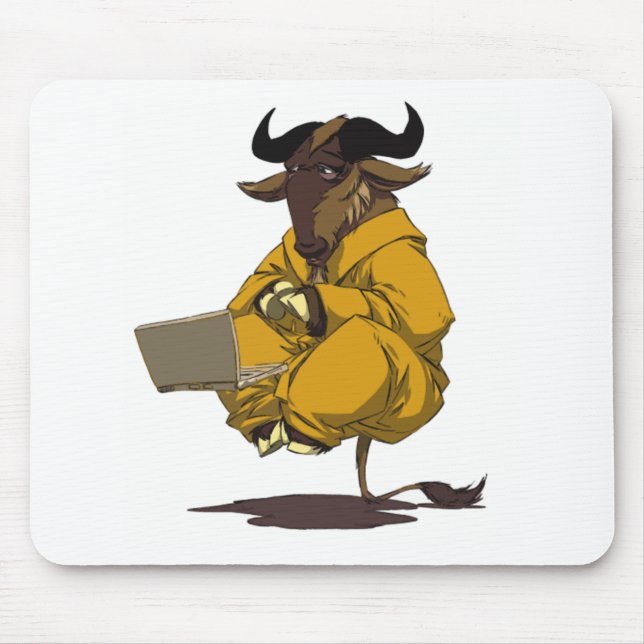 Dalai Gnu Mouse Pad (Front)