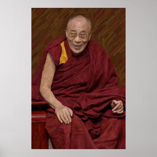 Dalai Lama Buddha Buddhist Buddhism Meditation Yog Poster