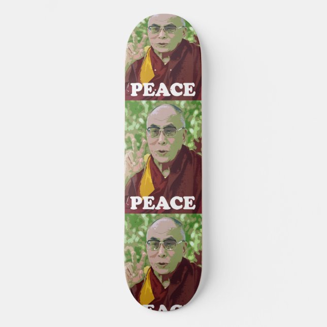 Dalai Lama Buddha Buddhist Buddhism Meditation Yog Skateboard Deck (Front)