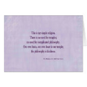 Dalai Lama Card (Front Horizontal)