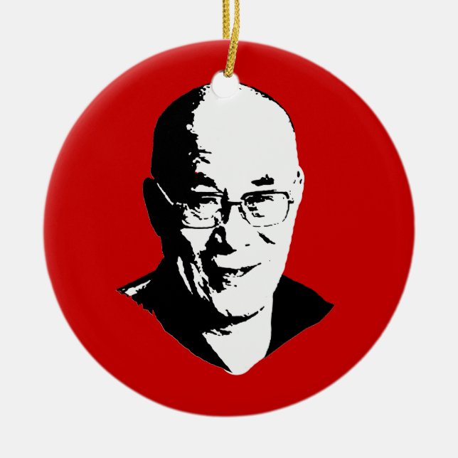 Dalai Lama Ceramic Ornament (Front)