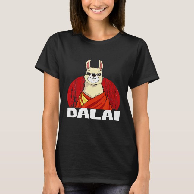 Dalai Lama Llama T-Shirt (Front)