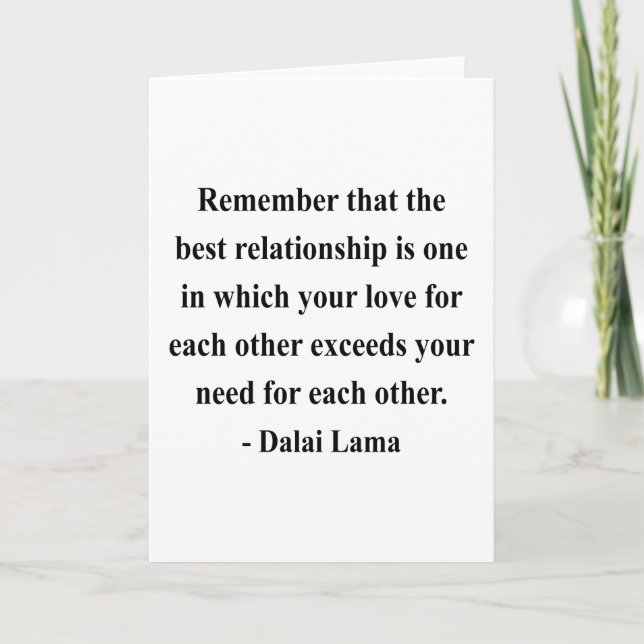 dalai lama quote 11a card (Front)