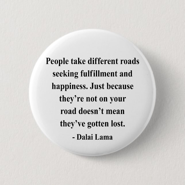 dalai lama quote 1a button (Front)