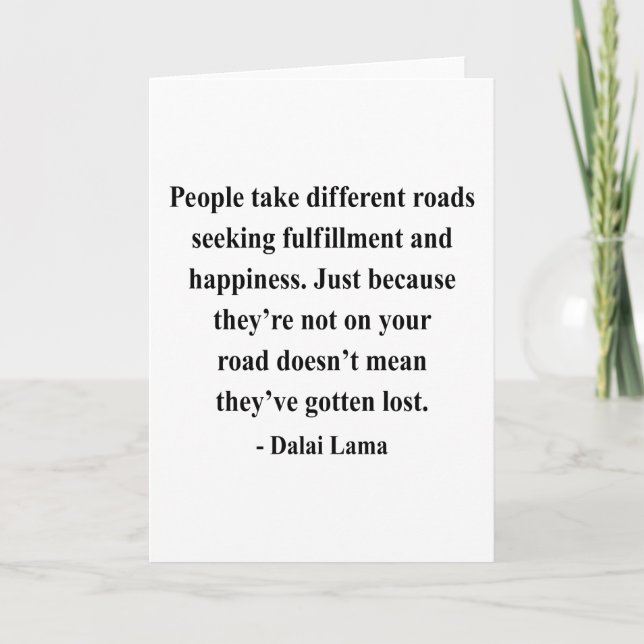 dalai lama quote 1a card (Front)