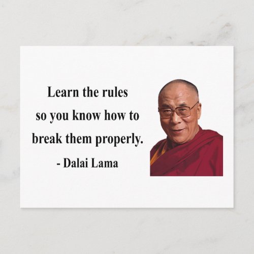 dalai lama quote 2b postcard