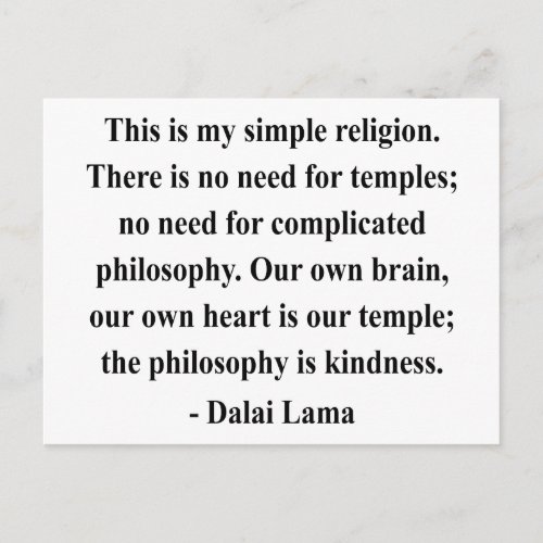 dalai lama quote 6a postcard