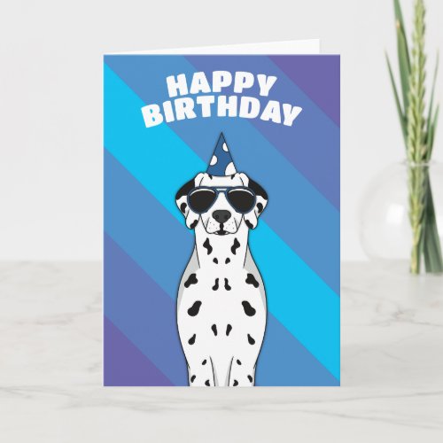 Dalamatian Dog Birthday Card