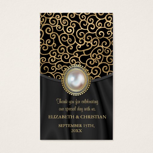 Customizable Dalarian Wedding Favor Tag Business Card