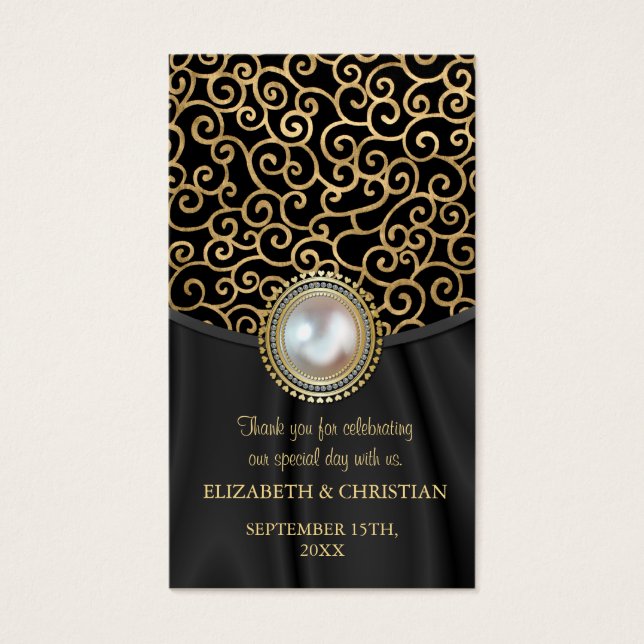 Dalarian Wedding Favor Tag (Front)