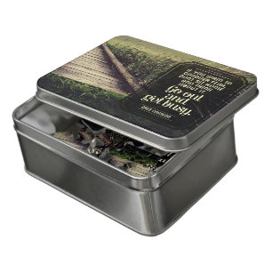 Dale Carnegie Inspirational Quote "Get busy" Box & Jigsaw Puzzle