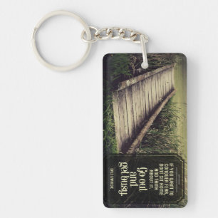 Dale Carnegie Inspirational Quote "Get busy" Keychain