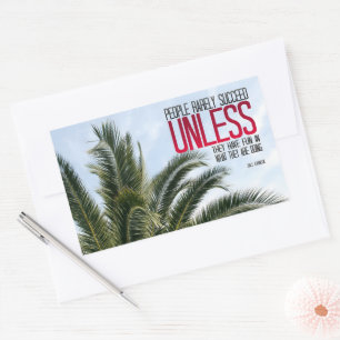 Dale Carnegie Inspirational Quote "Have fun" Rectangular Sticker