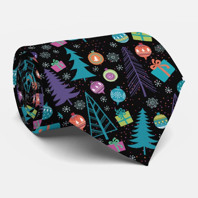 Dale Christmas Collection Fun Christmas Neck Tie (Rolled)