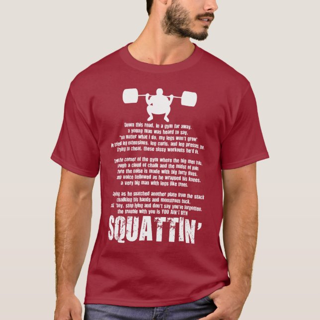 Dale Clark Squat Poem Apparel T-Shirt (Front)