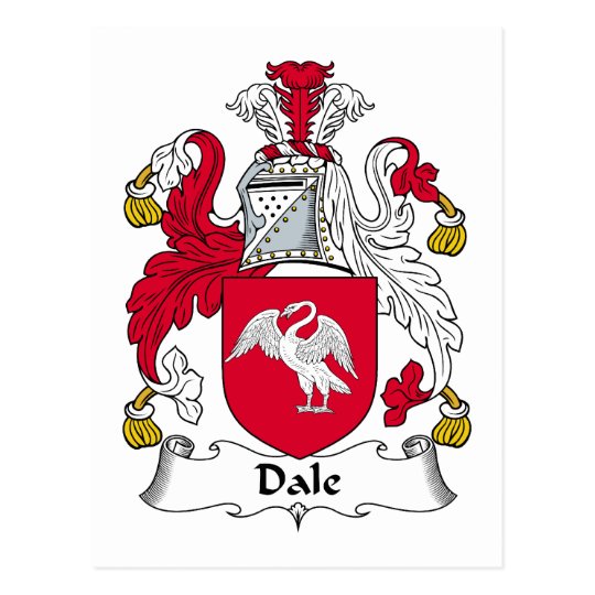 Dale Family Crest Postcard