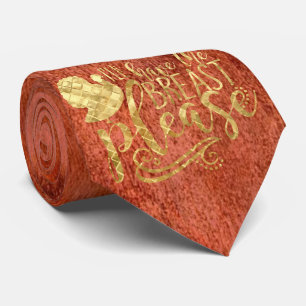 Dale Gold Turkey Thanksgiving Burgundy Neck Tie