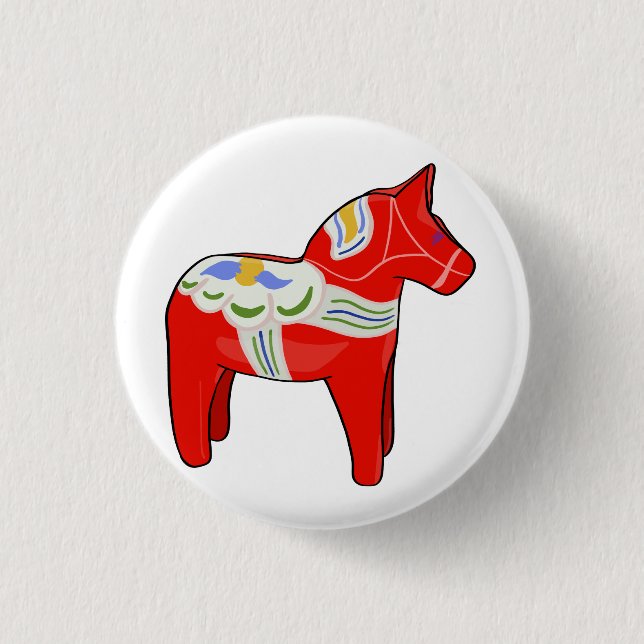 Dalecarlian horse button (Front)