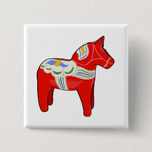 Dalecarlian horse button