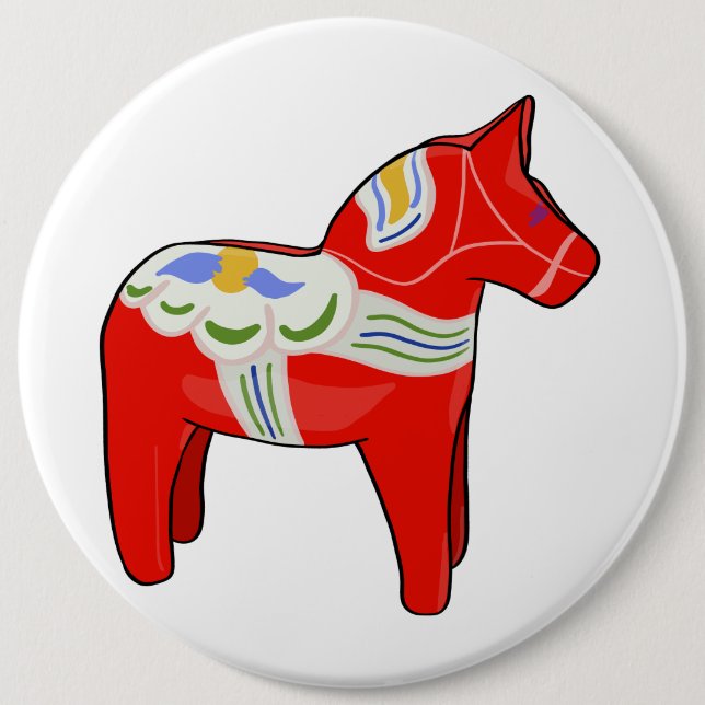 Dalecarlian horse button (Front)