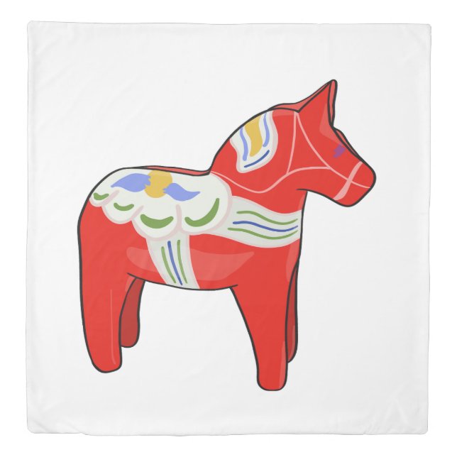 Dalecarlian horse duvet cover (Front)
