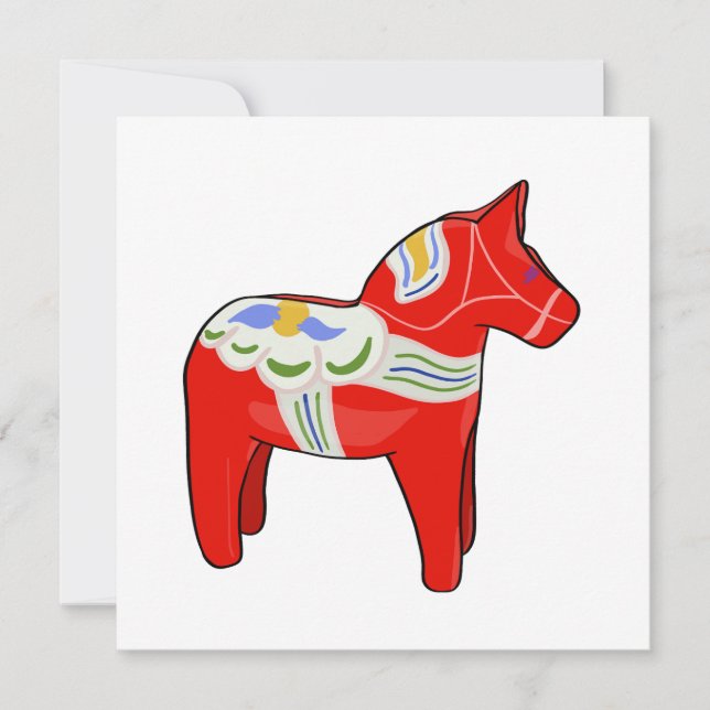 Dalecarlian horse invitation (Front)
