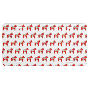 Dalecarlian horse license plate