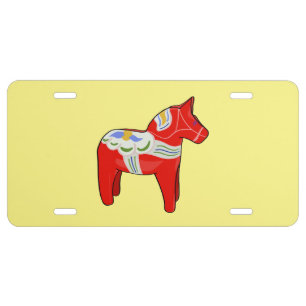 Dalecarlian horse license plate