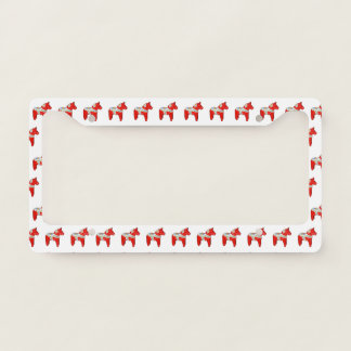 Dalecarlian horse license plate frame