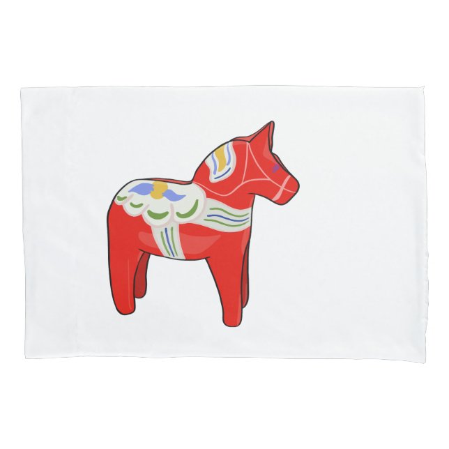 Dalecarlian horse pillow case (Front)