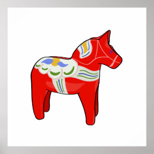Dalecarlian horse poster