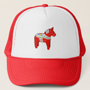 Dalecarlian horse trucker hat