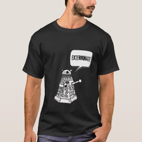 Dalek Exterminate Doctor Who  T_Shirt