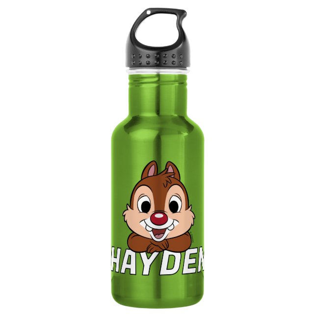 Dale's Cheerful Grin Stainless Steel Water Bottle (Front)