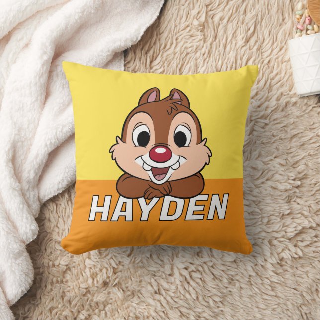 Dale's Cheerful Grin Throw Pillow (Blanket)