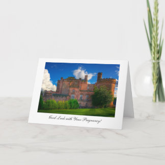 Dalhousie Castle - Good Luck with Pregnancy Card