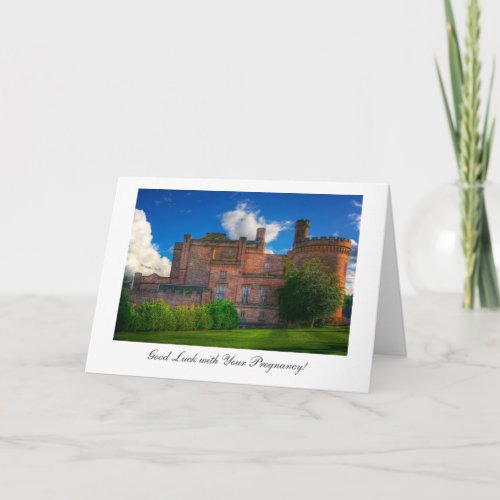 Dalhousie Castle _ Good Luck with Pregnancy Card