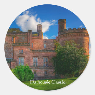 Dalhousie Castle, Midlothian, Scotland Classic Round Sticker