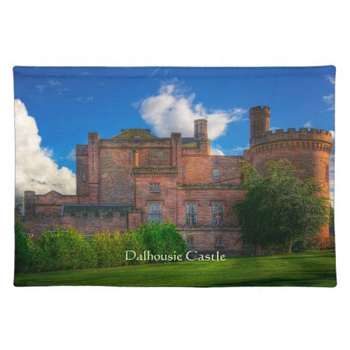 Dalhousie Castle Midlothian Scotland Cloth Placemat