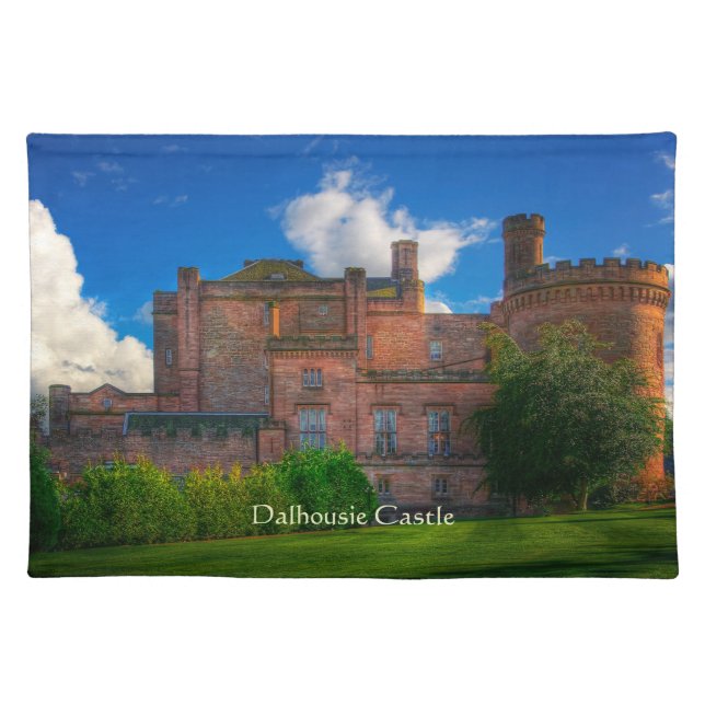 Dalhousie Castle, Midlothian, Scotland Cloth Placemat (Front)